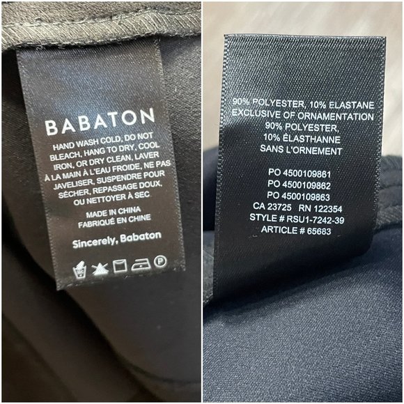 Aritzia Babaton Modern Mini Skirt black Vegan suede size 6 a-line - Picture 6 of 7